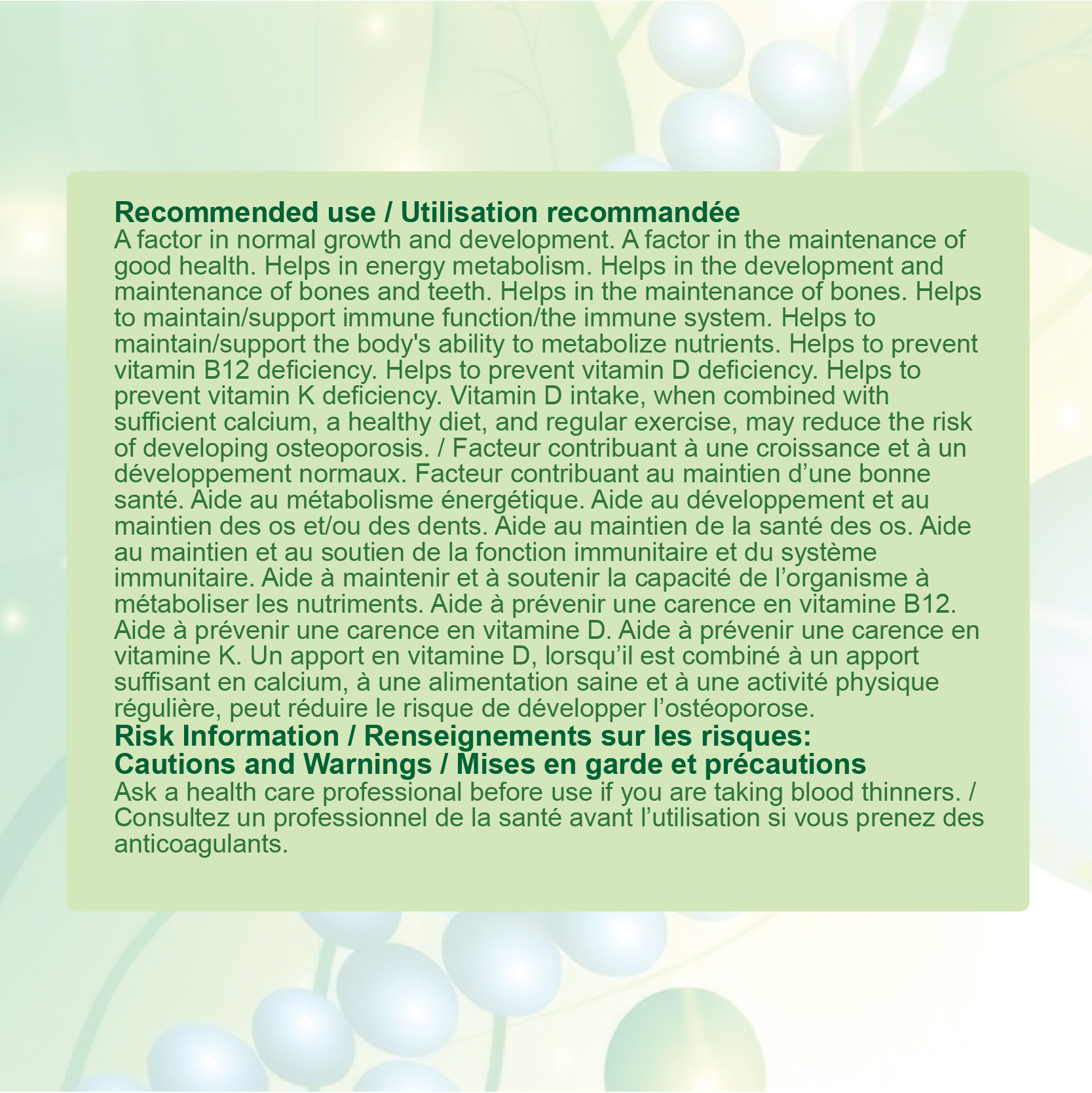Nources D3+K2+B12