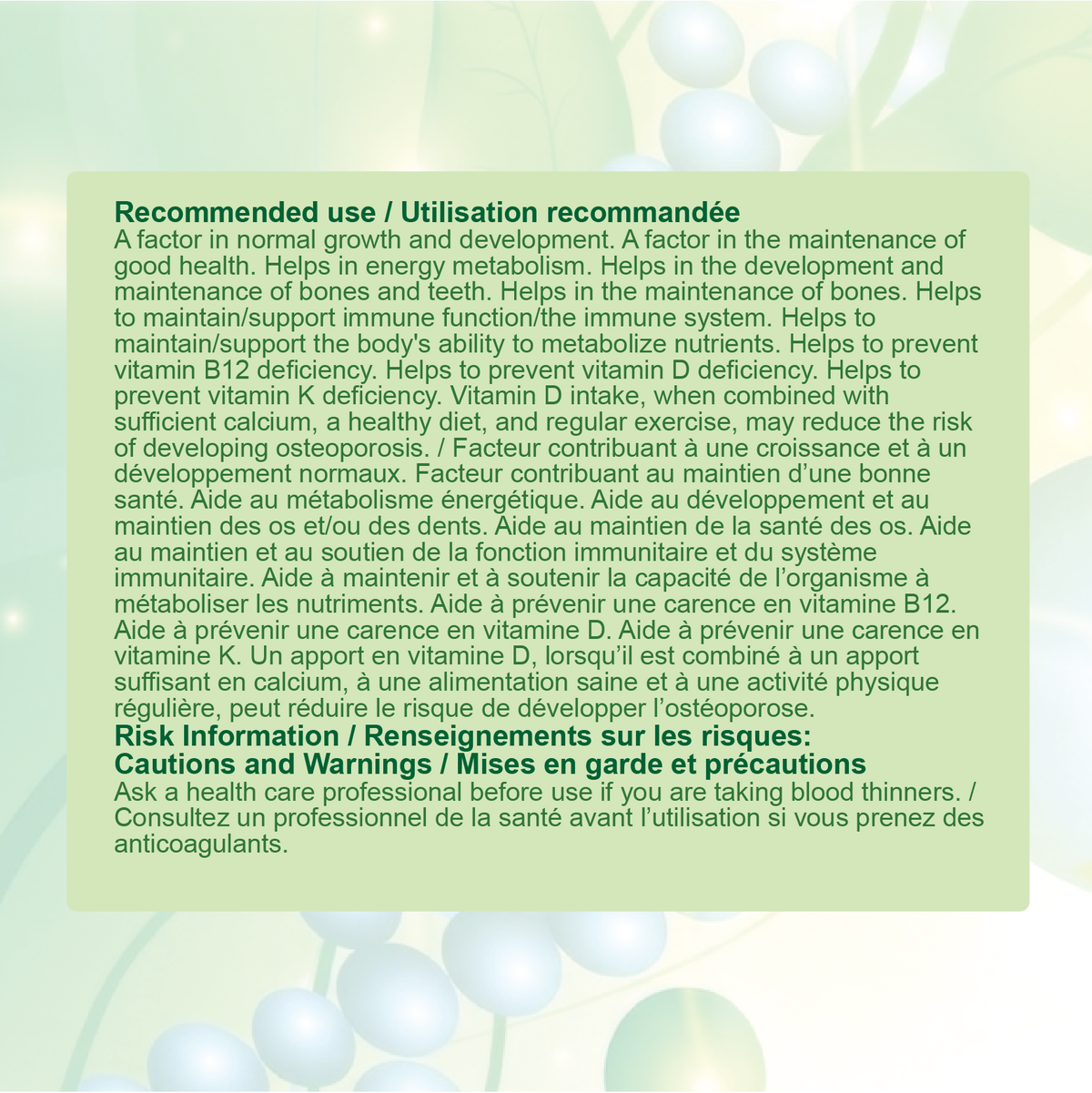 Nources D3+K2+B12