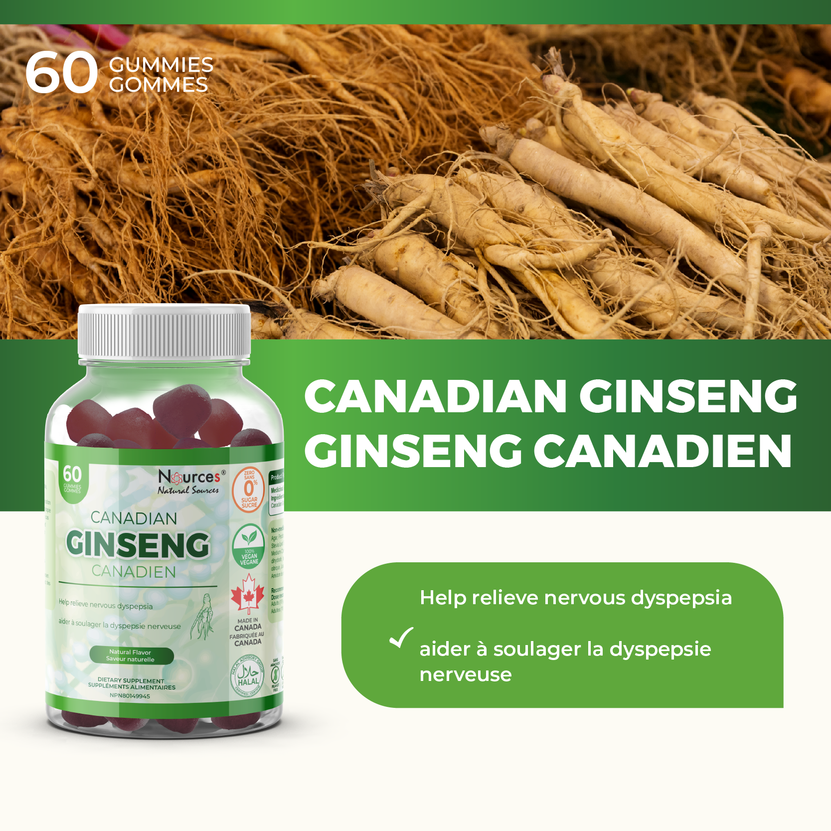 Nources Canadian Ginseng