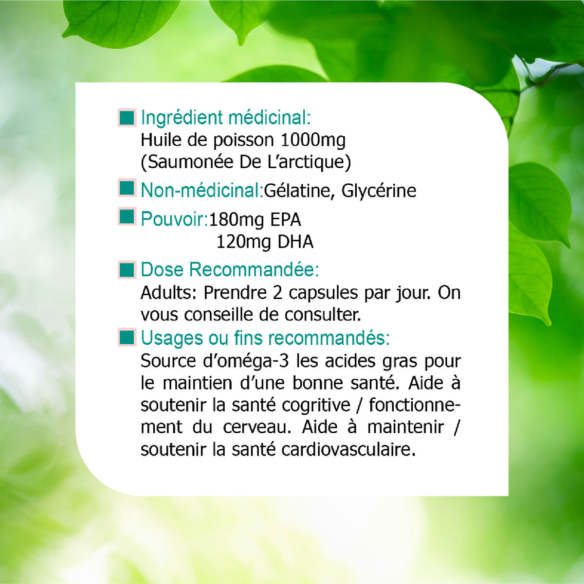 Nources Arctic Fish Oil 300 Softgels