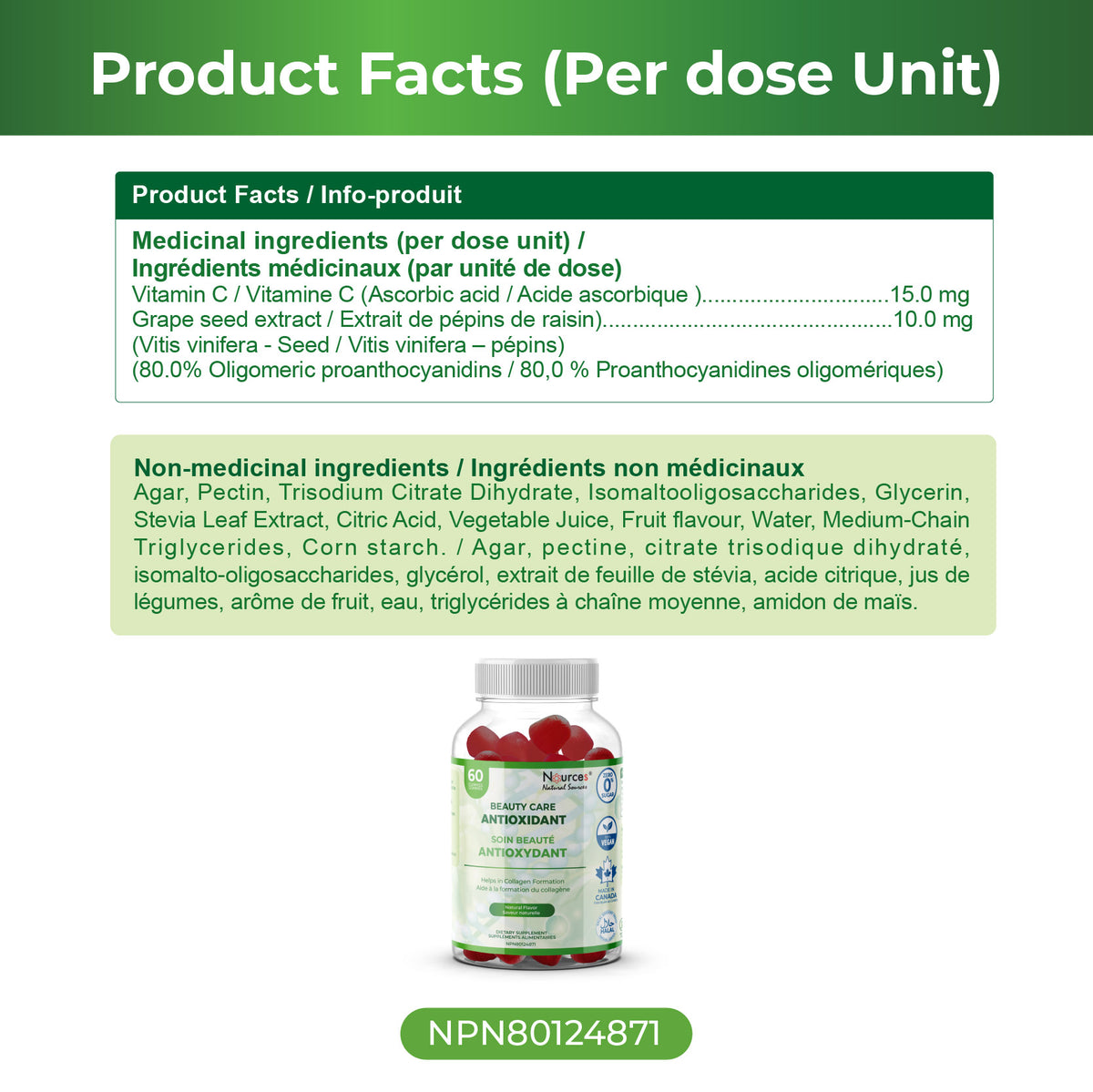 Nources Beauty Care Antioxidant Gummy