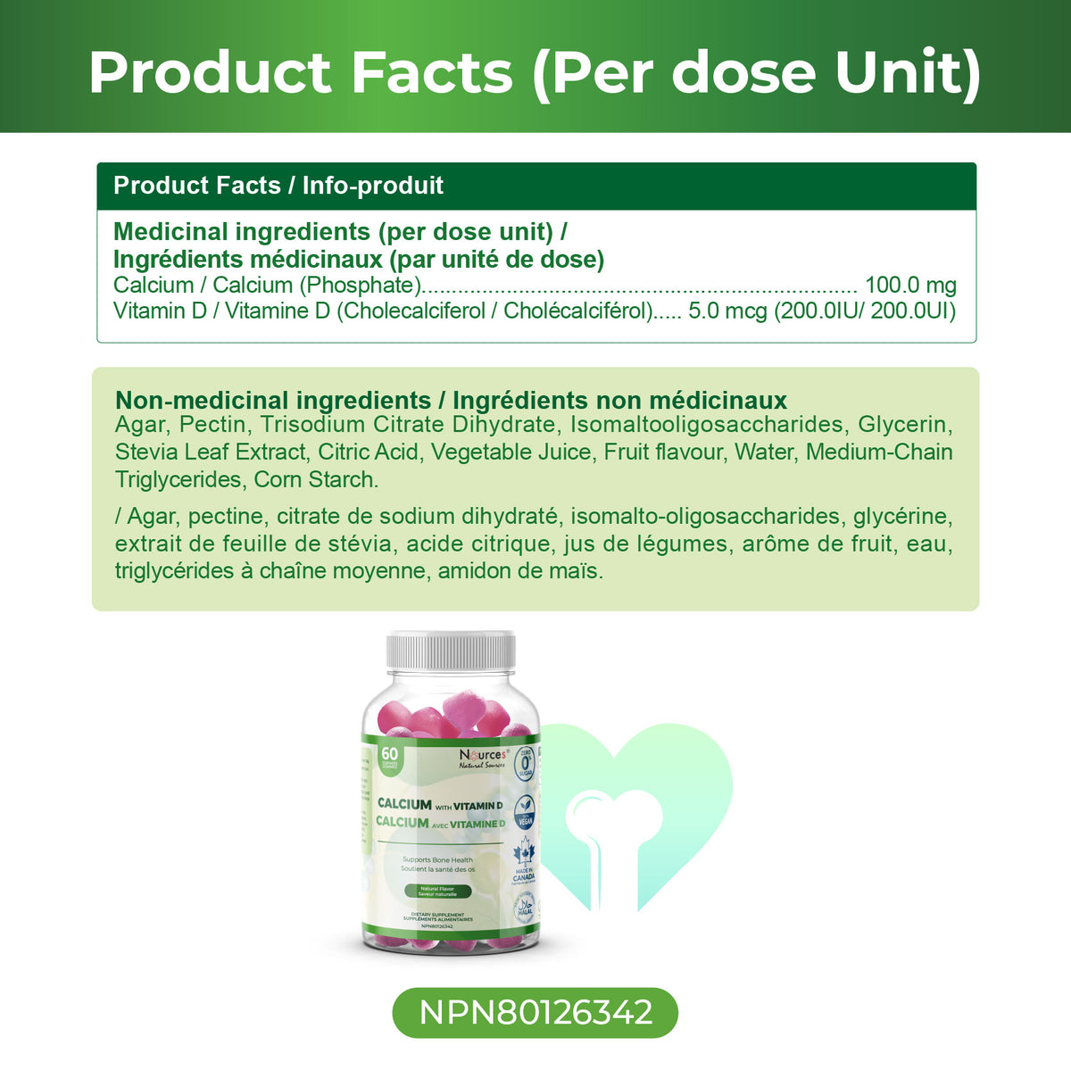 Nources Calcium + VD3 Gummy