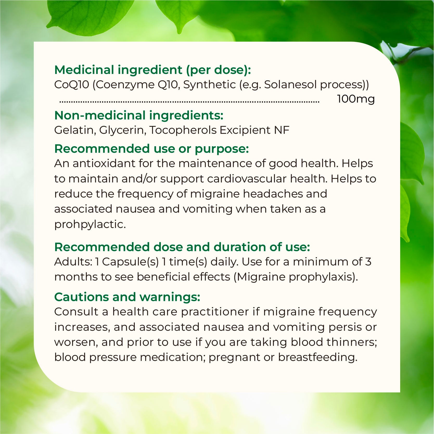 Nources CoQ10 90 Softgels