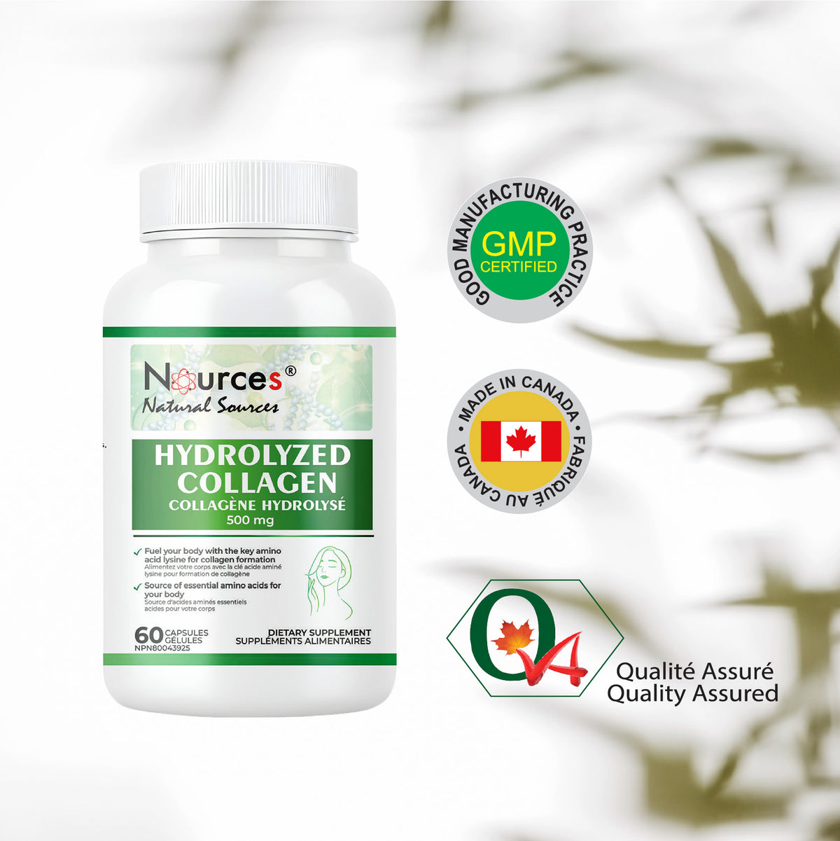 Nources Hydrolyzed Collagen 60 Capsules