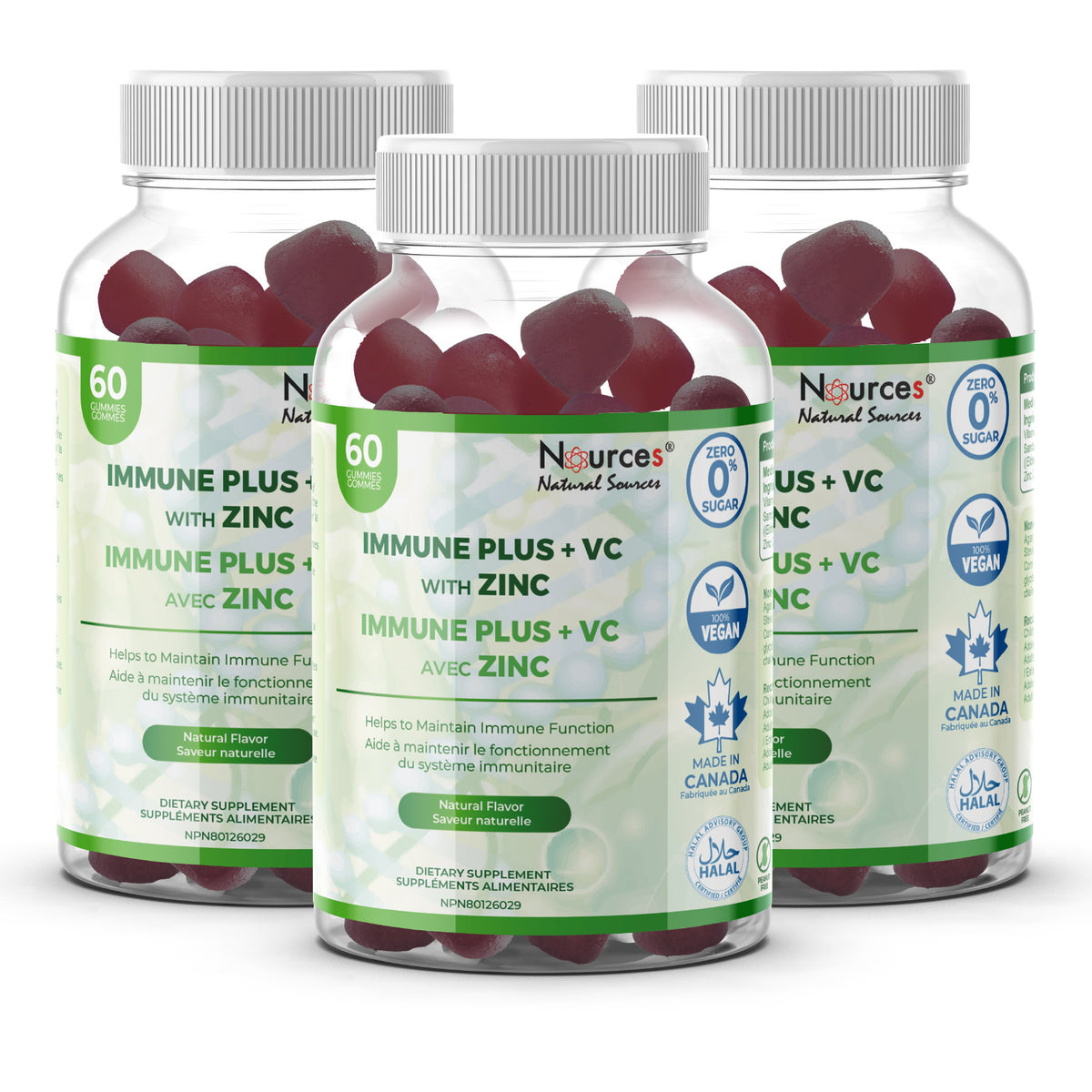 Nources Immune Plus + VC with Zinc Gummy