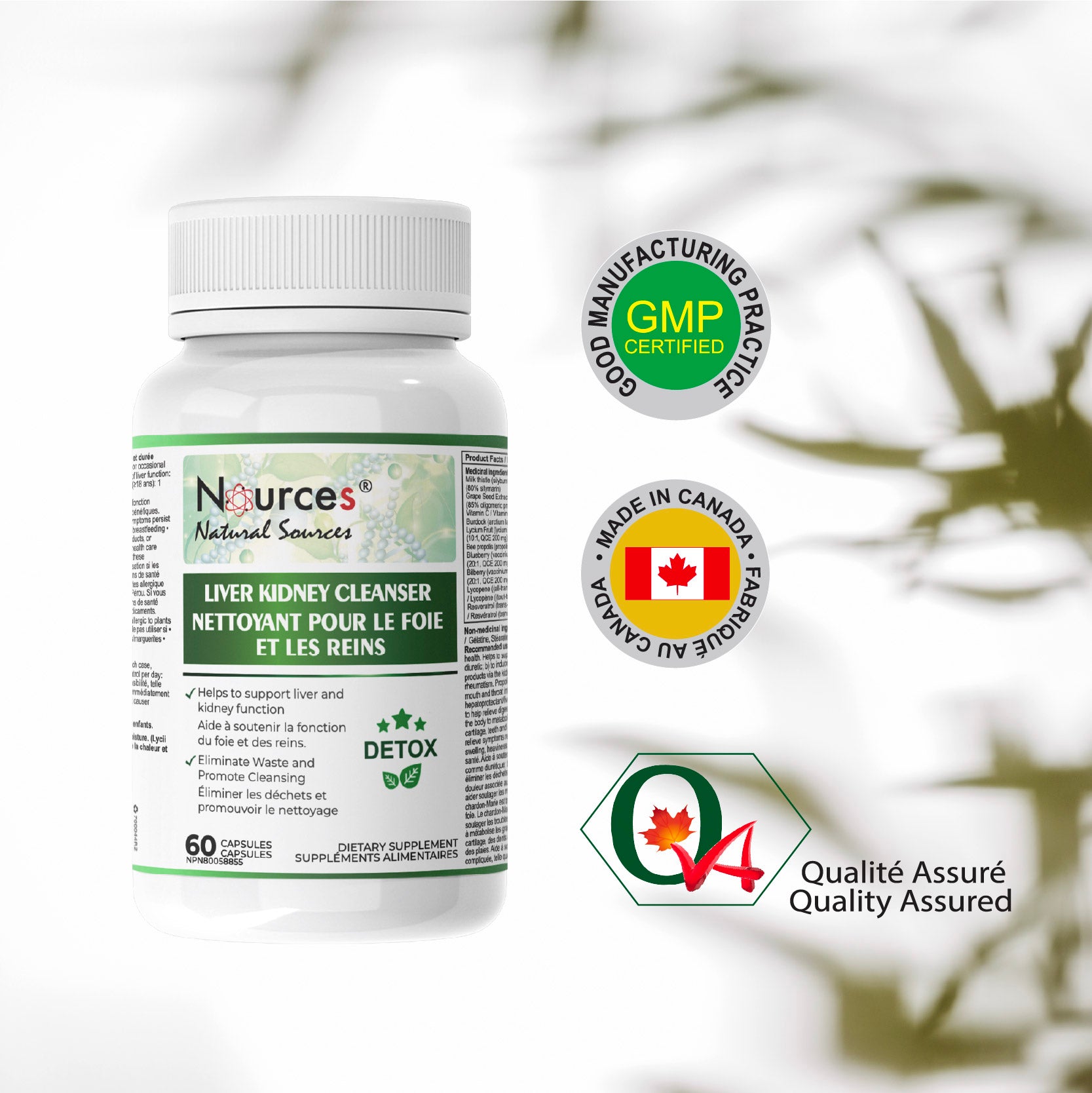 Nources Liver Kidney Cleanser 60 Capsules