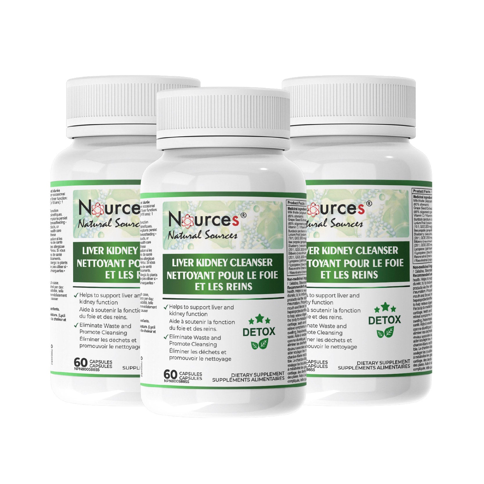 Nources Liver Kidney Cleanser 60 Capsules