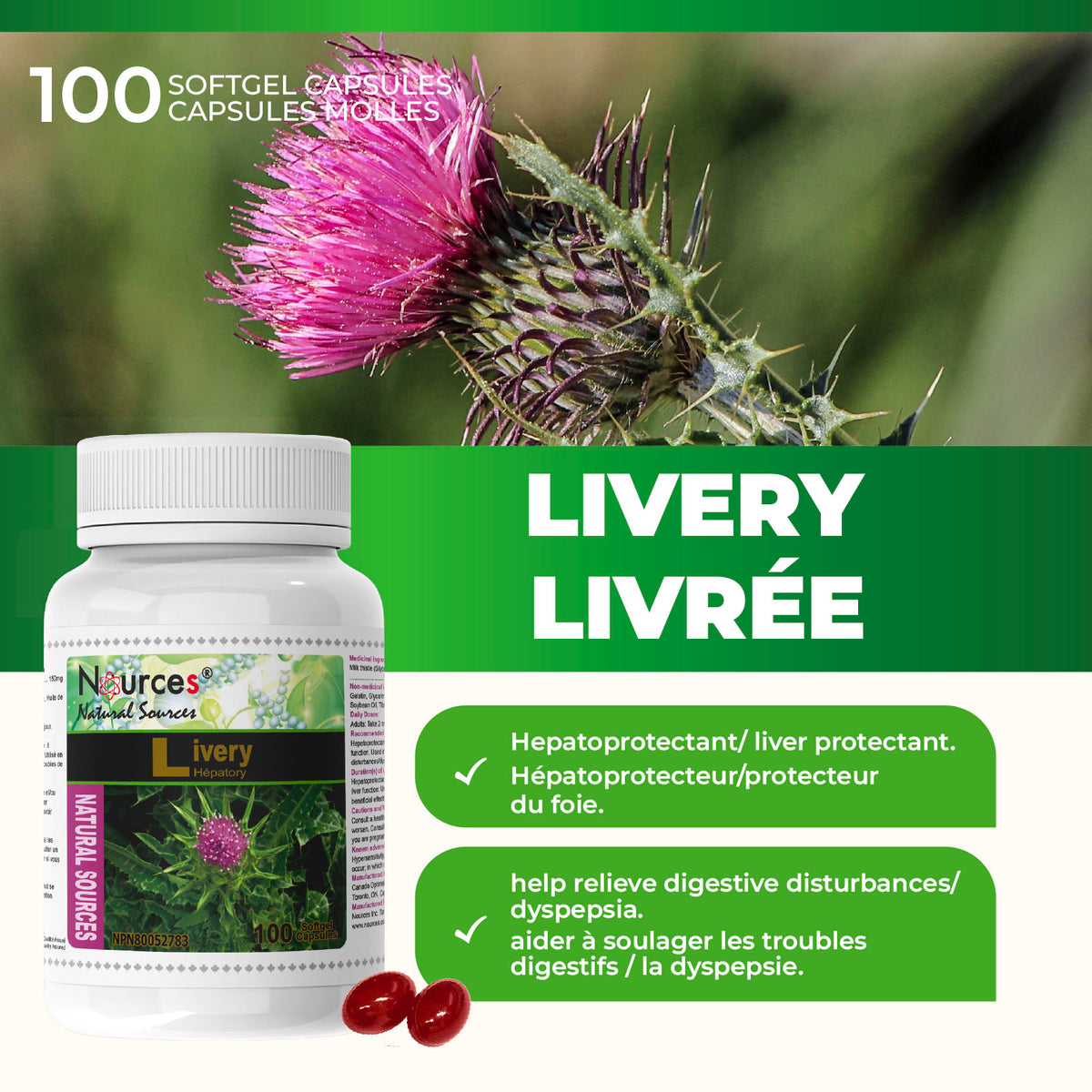 Nources Livery 100 Softgels