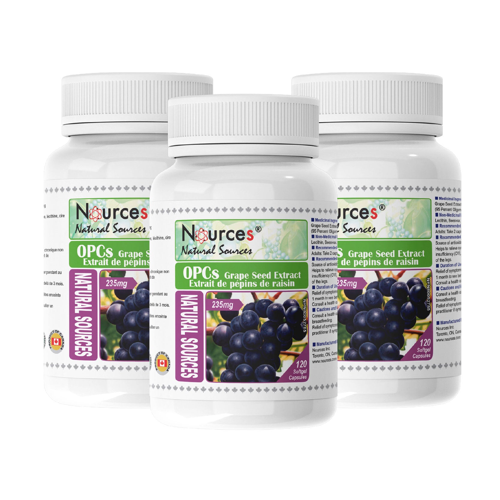 Nources OPCs 120 Softgels