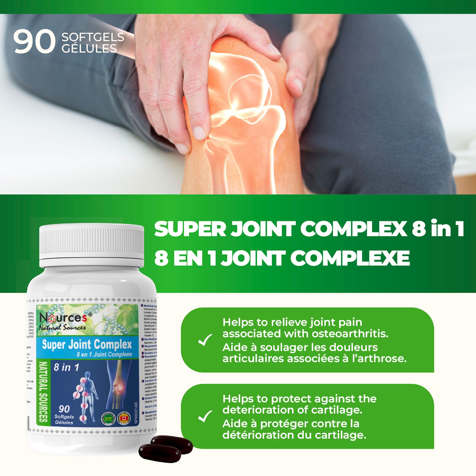 Nources Super Joint Complex 8 in 1 90 Softgels