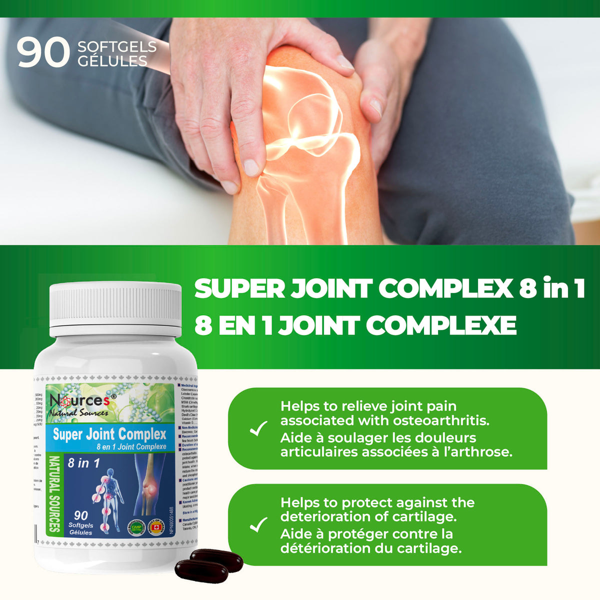 Nources Super Joint Complex 8 in 1 90 Softgels