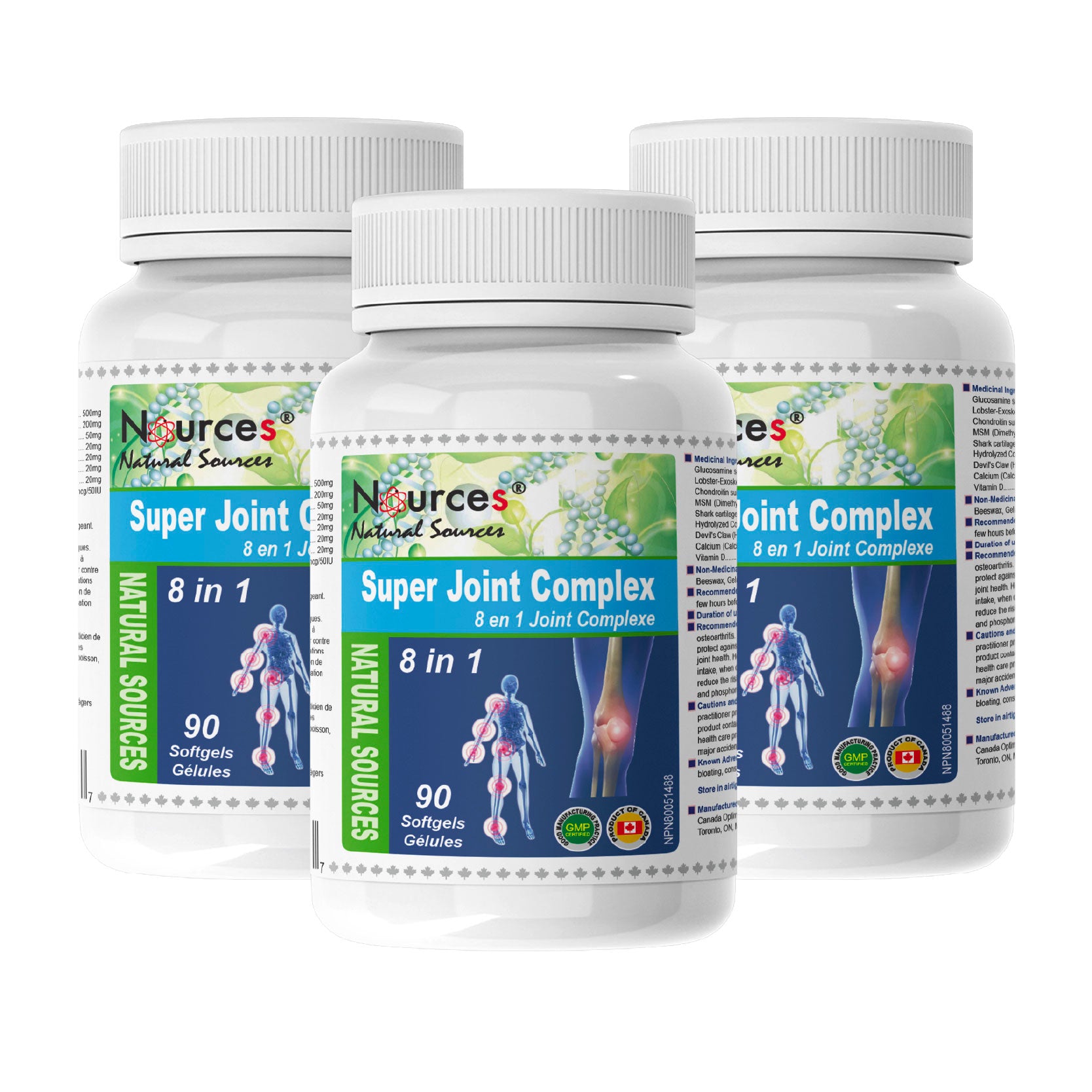 Nources Super Joint Complex 8 in 1 90 Softgels