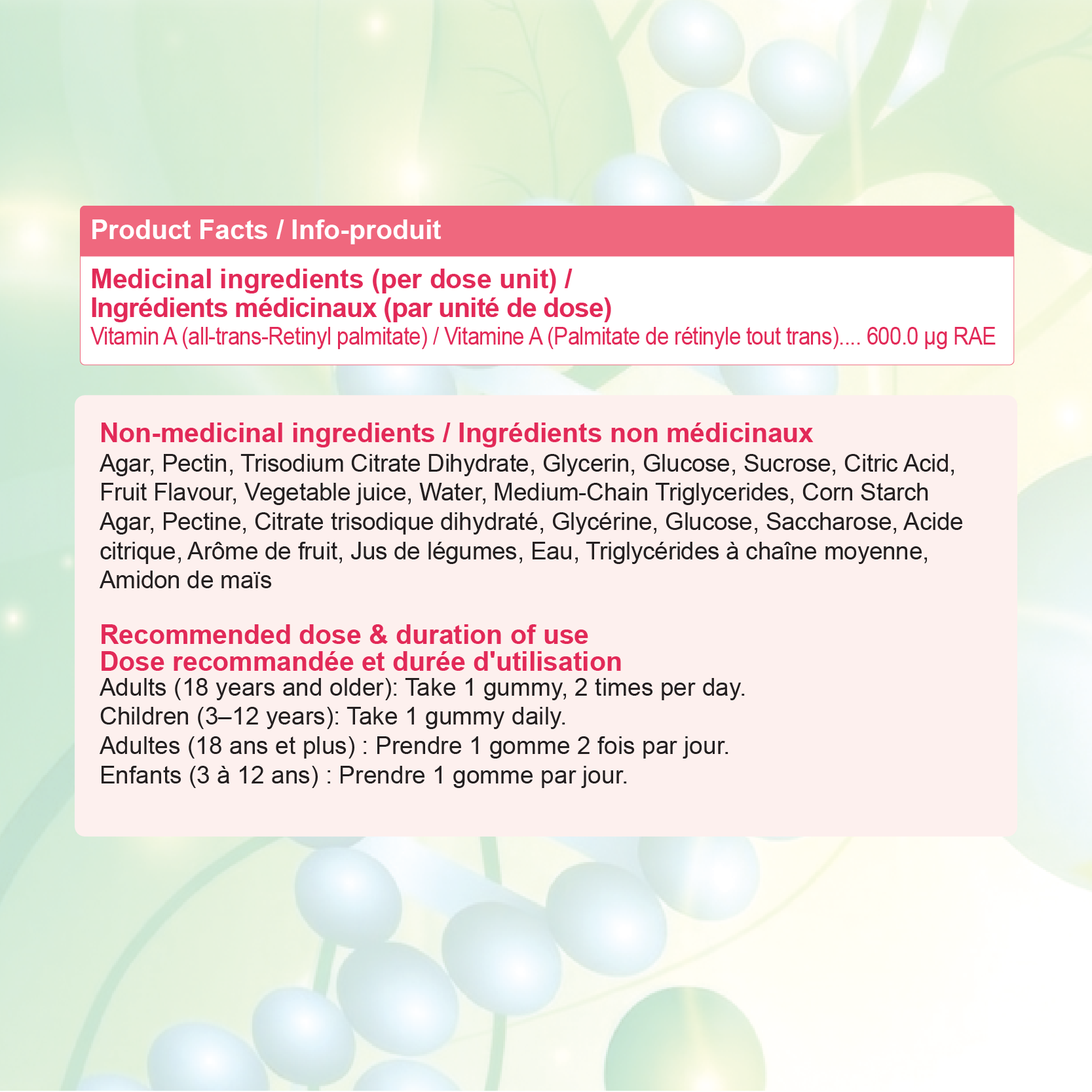 Nources Sugared Vitamin A