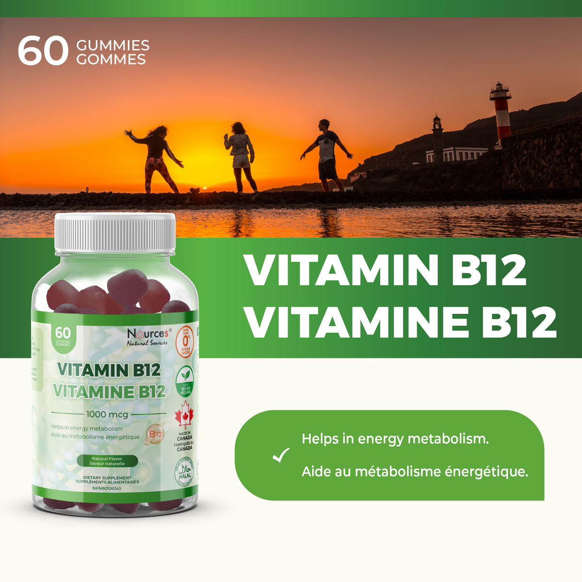 Nources Vitamin B12 1000 mg