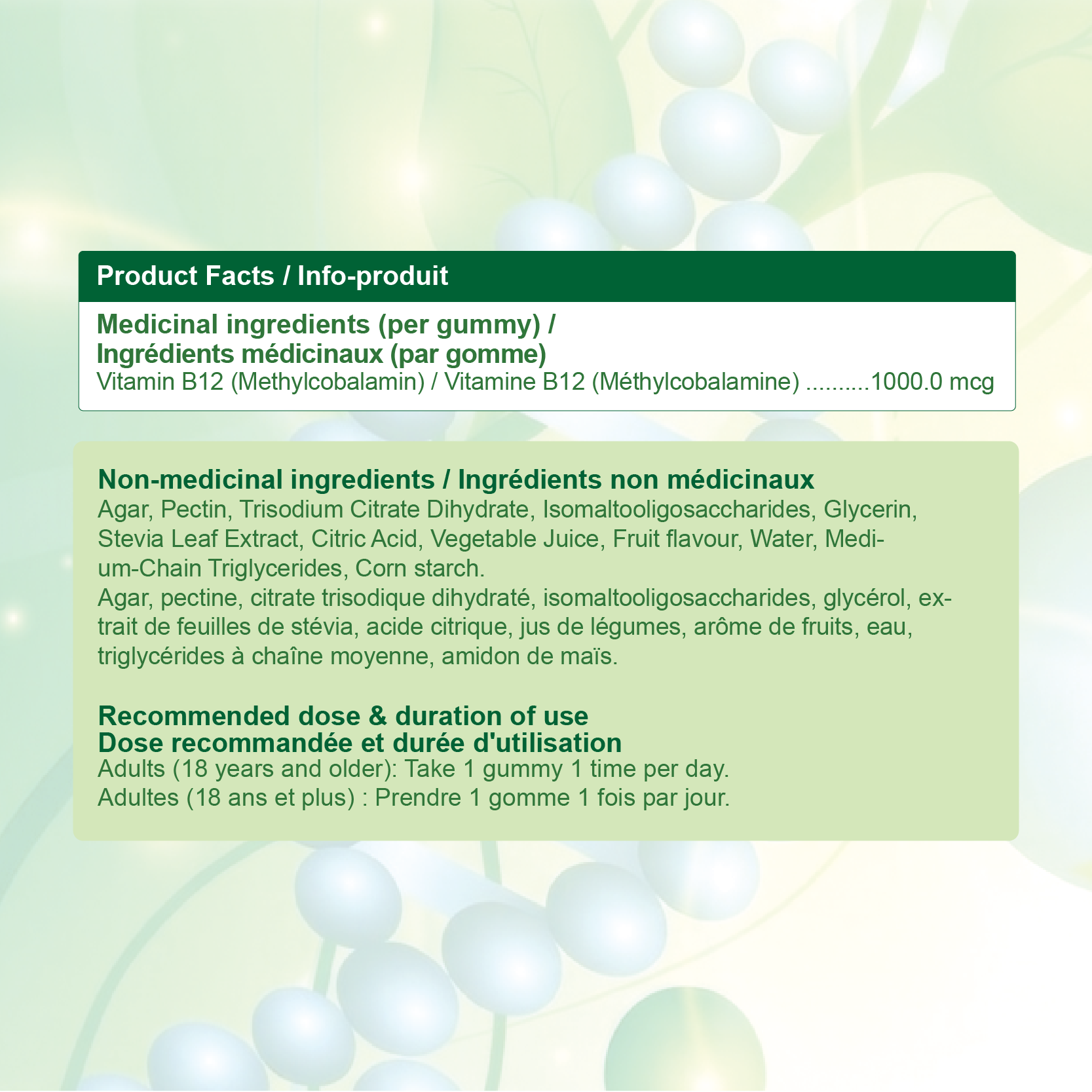 Nources Vitamin B12 1000 mg