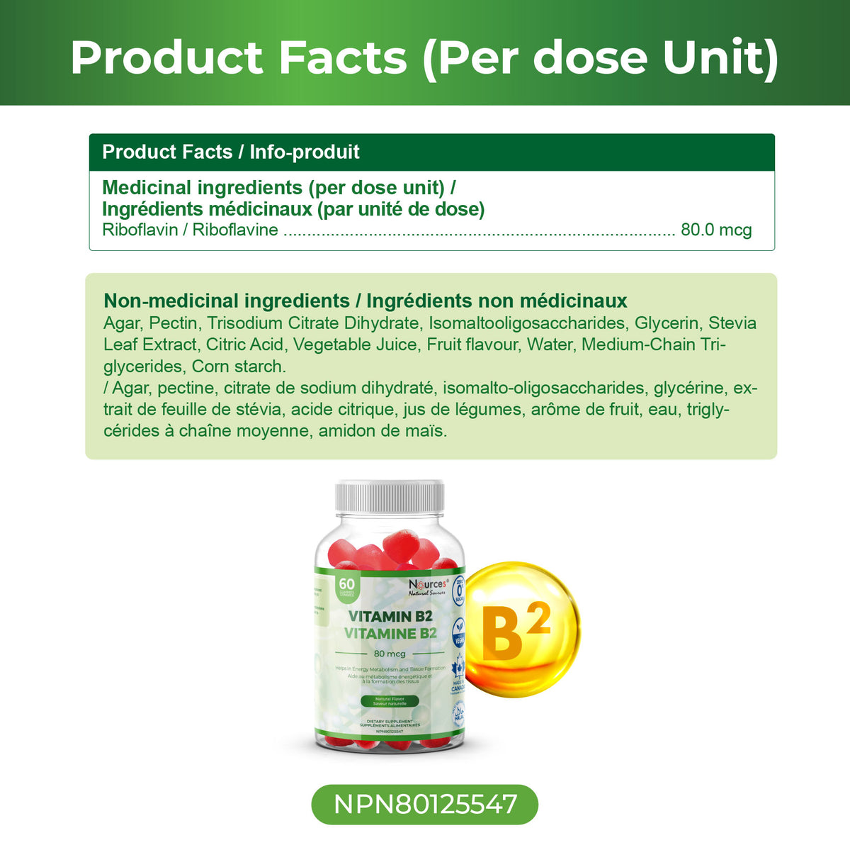 Nources Vitamin B2 Gummy