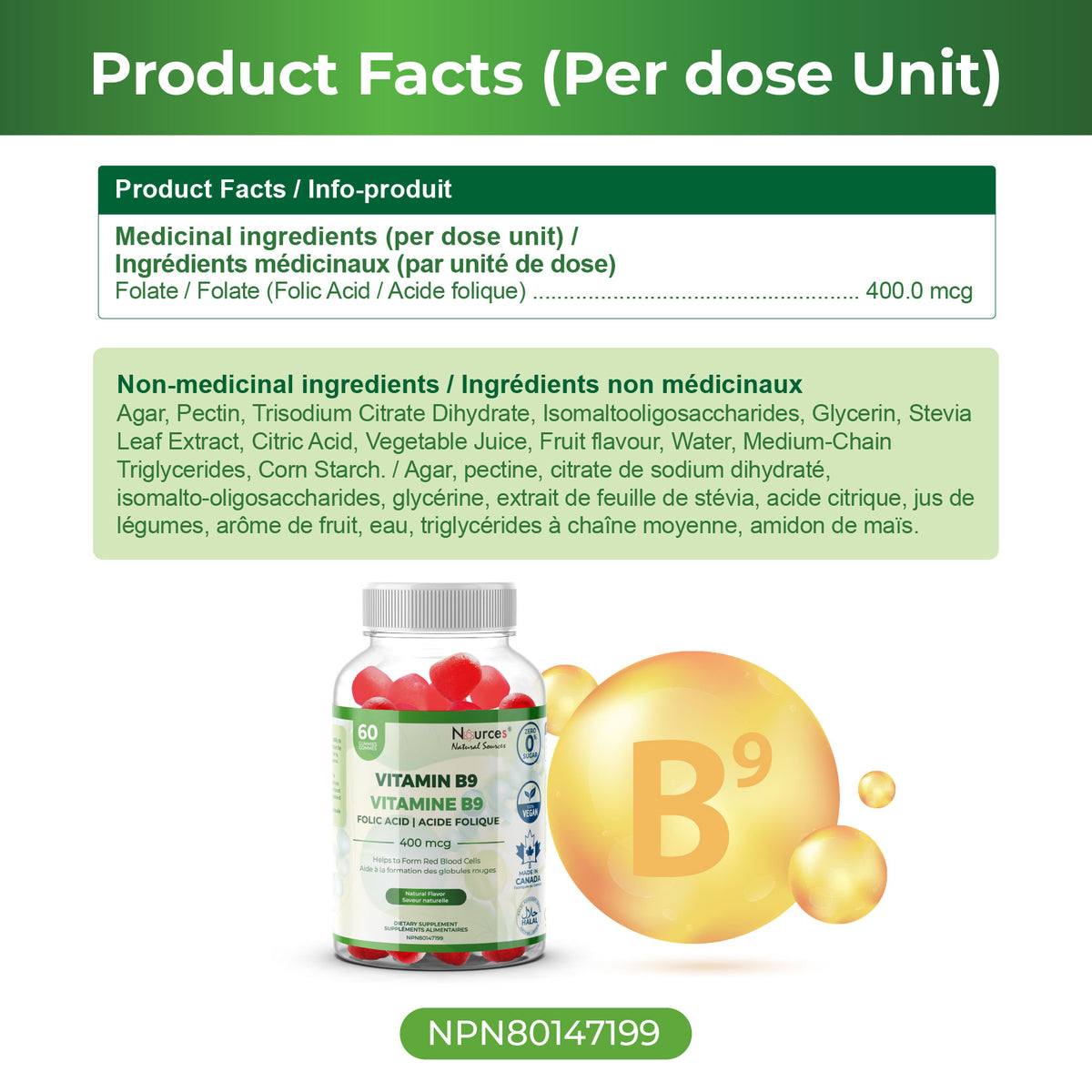 Nources Vitamin B9 Gummy