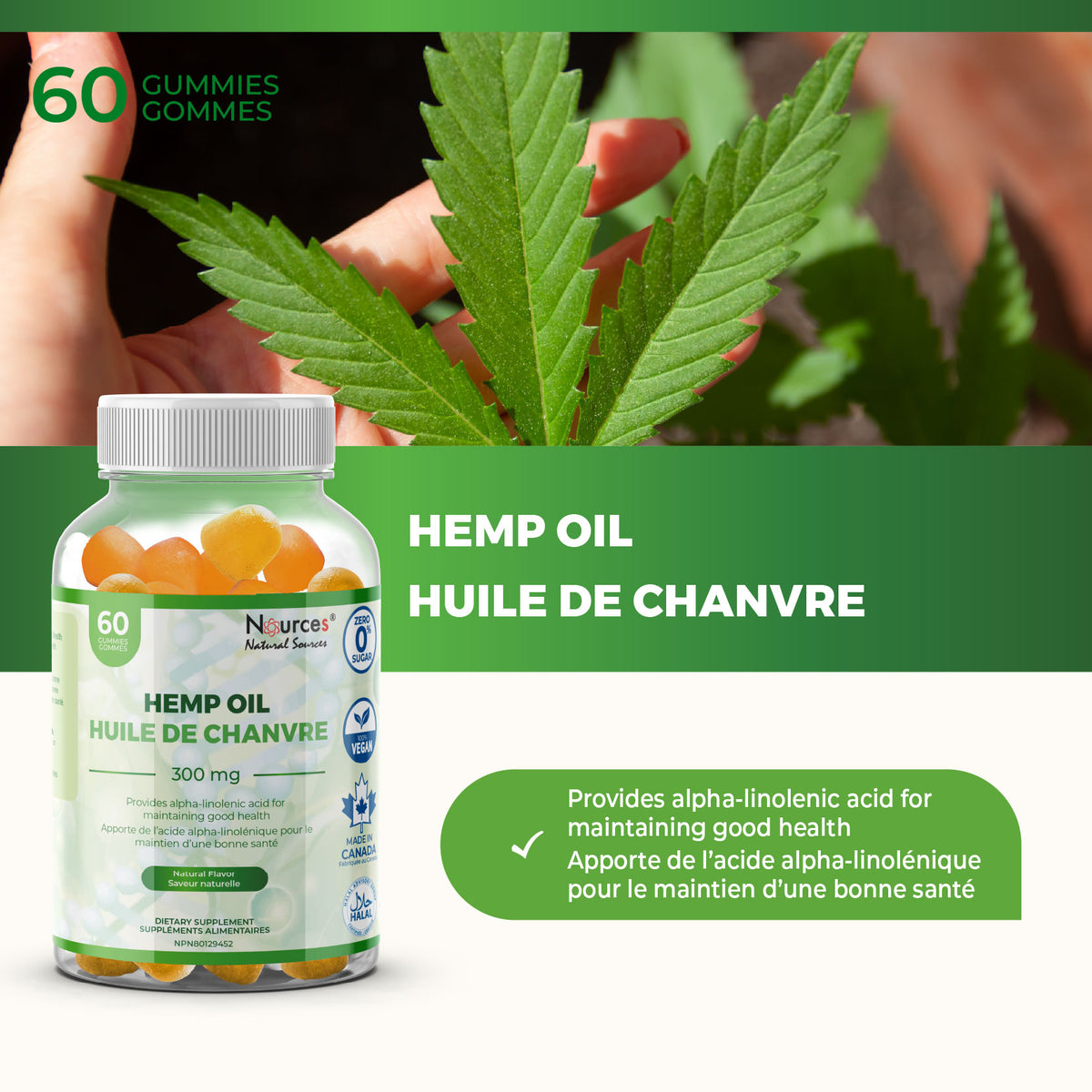 Nources Hemp Oil gummy