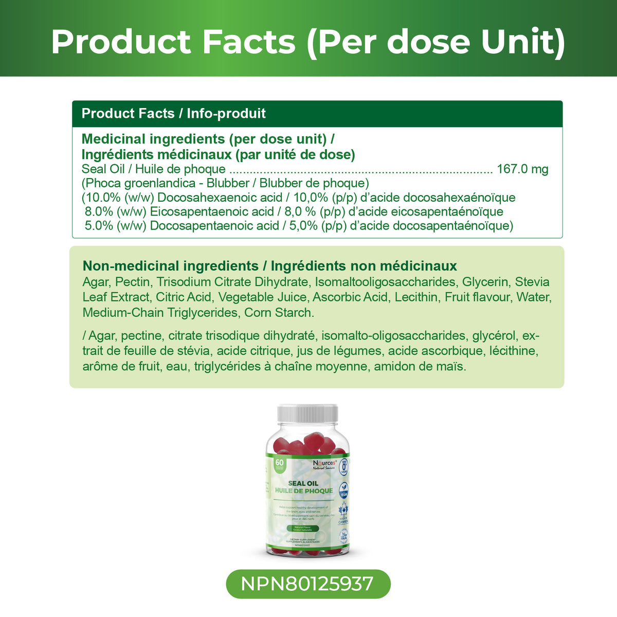 Nources Seal Oil Gummy