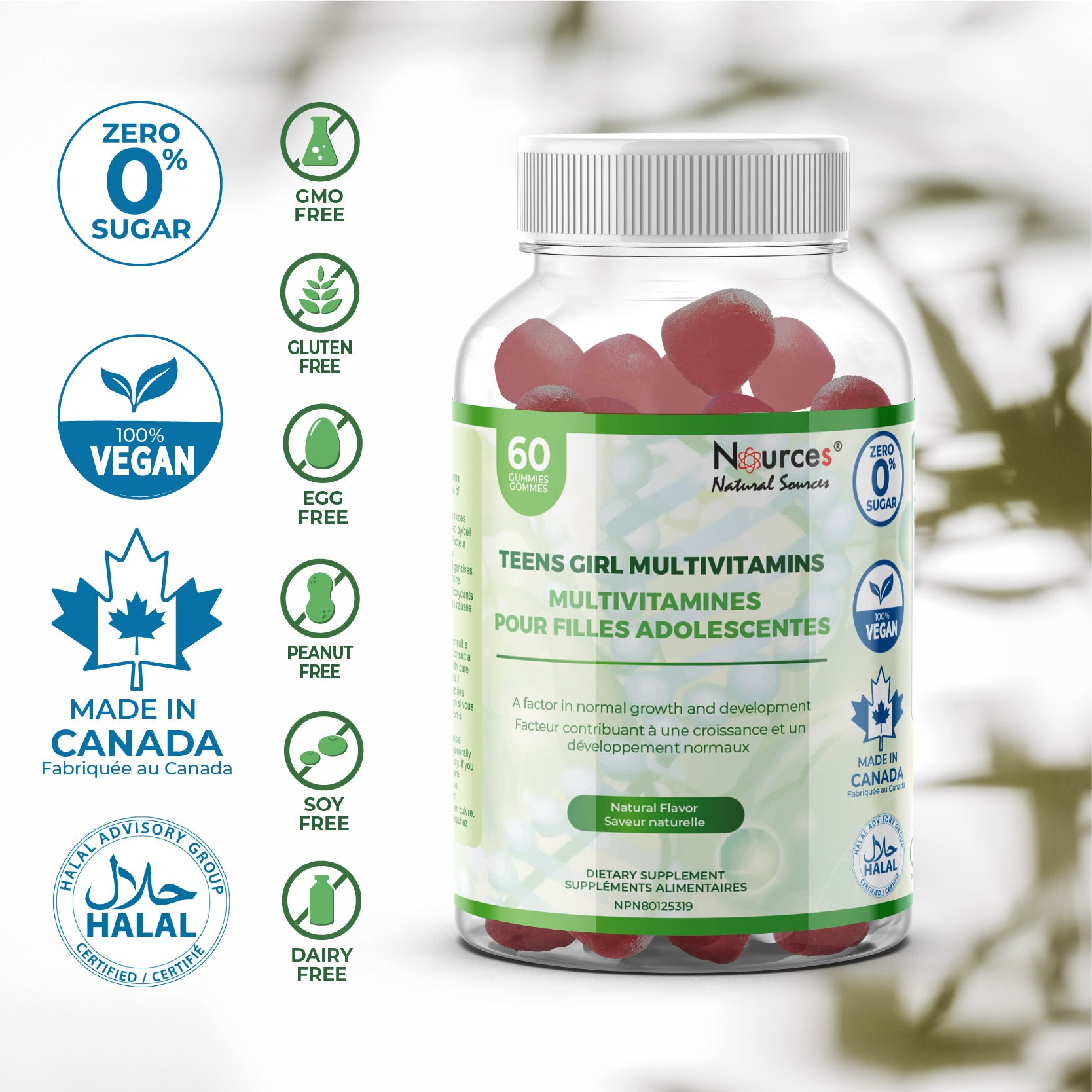 Nources Teens Girl Multivitamins Gummy